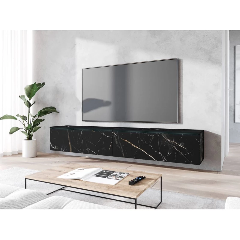 Televízna skrinka s LED osvetlením 180 cm WILLA D - san sebastian