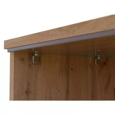 TV stolík s LED osvetlením 140 cm WILLA D - čierny grafit 1