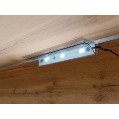TV stolík s LED osvetlením 140 cm WILLA D - čierny grafit 1