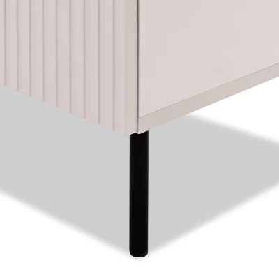 TV stolík s elektrickým krbom krbom AMPER - kašmír