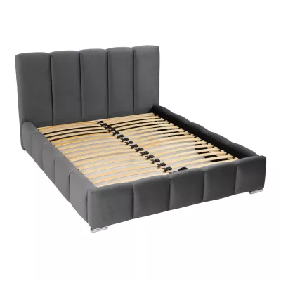 Čalúnená manželská posteľ 140x200 MIDKIFF - khaki