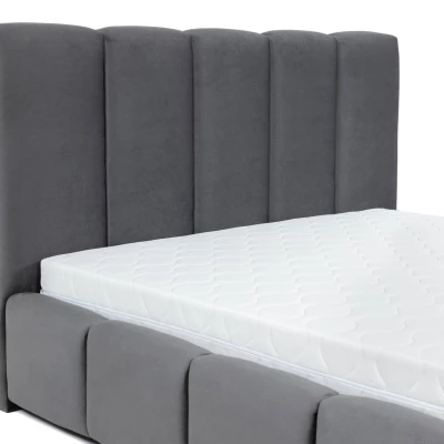 Čalúnená manželská posteľ 160x200 MIDKIFF - khaki
