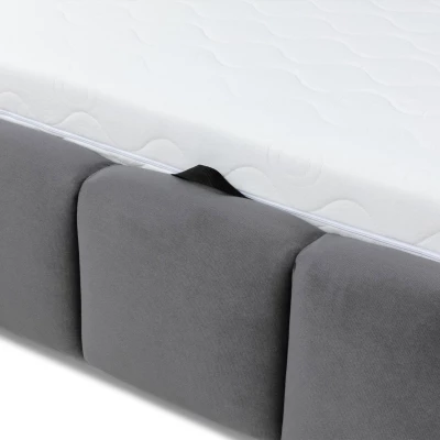 Čalúnená manželská posteľ 180x200 MIDKIFF - khaki