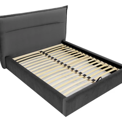 Manželská posteľ s úložným priestorom 160x200 BUNIA - špinavá biela