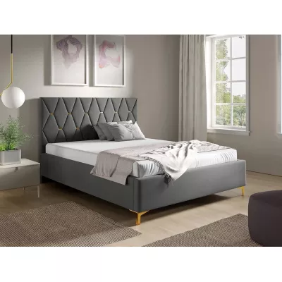 Čalúnená posteľ s úložným priestorom 180x200 ODYS - šedá