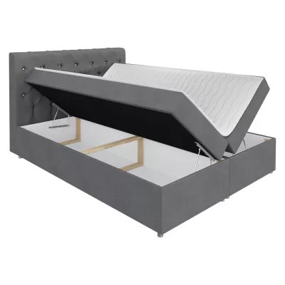 Hotelová dvojlôžková posteľ 160x200 NITKA - vínová + topper ZDARMA