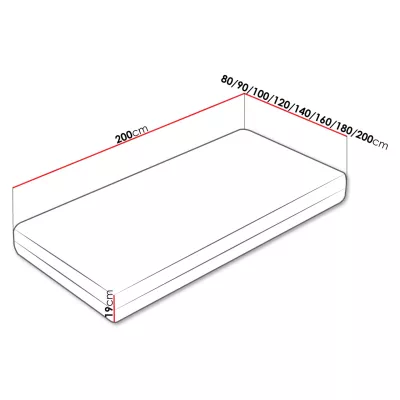 Antialergický kokosový matrac 80x200 GOKAN