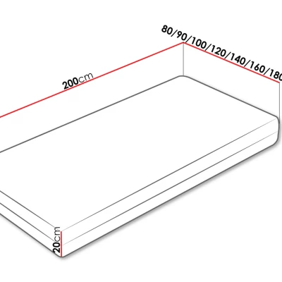 Latexový pružinový matrac 80x200 EKIT