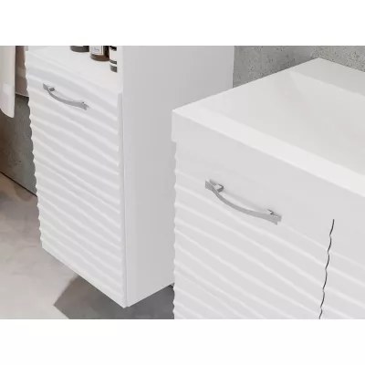 Kúpeľňová zostava s umývadlom WHITNEY - čierna / grafitová