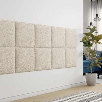 Čalúnený nástenný panel 42x42 PAG - svetlý béžový