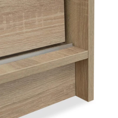 Šatníková skriňa 180 cm s posuvnými dverami a LED osvetlením FLORENCIO 1 - kašmír
