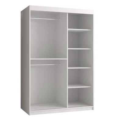 Šatníková skriňa 120 cm LONZO 1 - biela