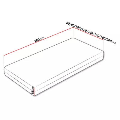 Obojstranný pružinový matrac 80x200 HORSTE