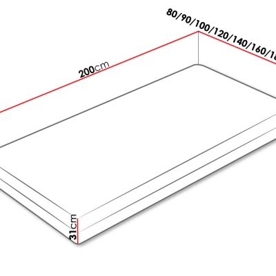 Vysoký taštičkový matrac s aloe vera 100x200 RAVETA