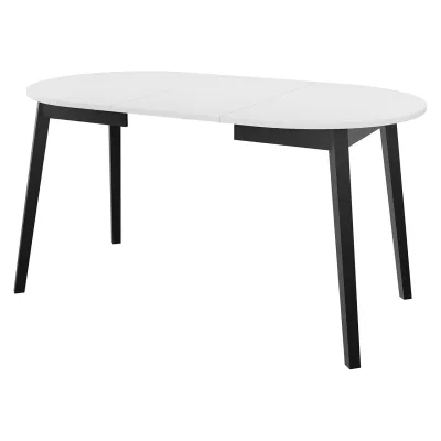 Okrúhly rozkladací stôl so 4 stoličkami SALPA 2 - dub kraft / čierny / hnedý
