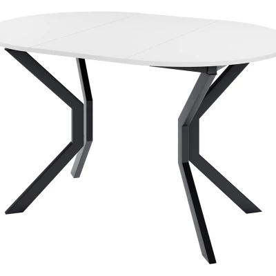 Rozkladací stôl so 4 stoličkami SALPA 1 - biely / čierny / šedý