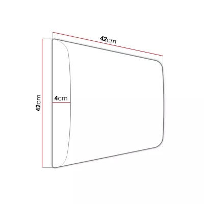 Stena do predsiene s čalúnenými panelmi 42x42 SELAND 2 - grafit / šedá