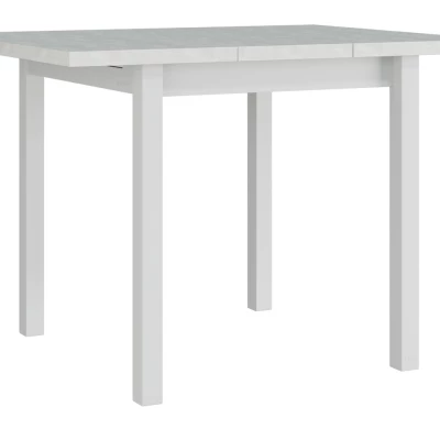 Jedálenský rozkladací stôl 80 cm so 4 stoličkami ADELBITE 4 - orech / béžová