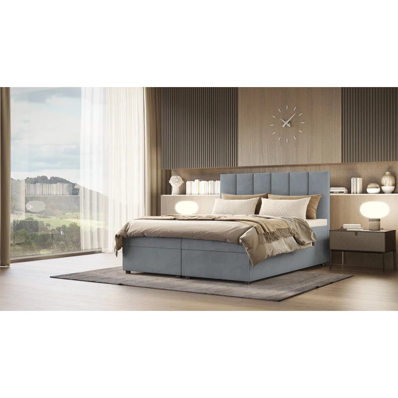 Hotelová posteľ DELTA 1 - 180x200, tmavo šedá