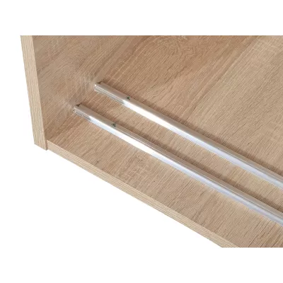 Úzka zrkadlová šatníková skriňa 100 cm ZITA - biela