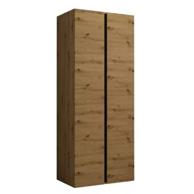 Šatníková skriňa do predsiene 74 cm SELAND - dub artisan / čierna