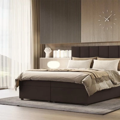 Hotelová posteľ DELTA 1 - 140x200, tmavo hnedá