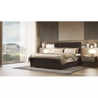 Hotelová posteľ DELTA 1 - 140x200, tmavo hnedá