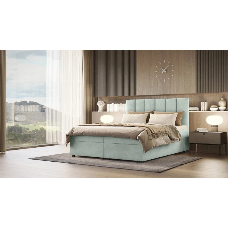 Hotelová posteľ DELTA 1 - 140x200, tyrkysová