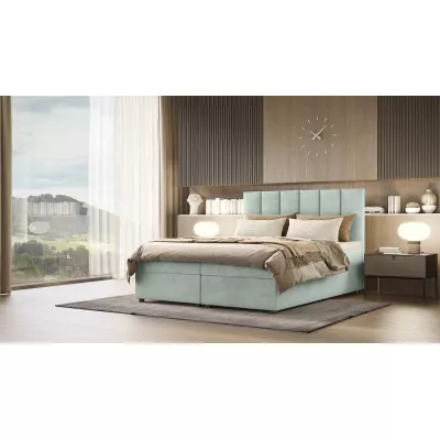 Hotelová posteľ DELTA 1 - 140x200, tyrkysová