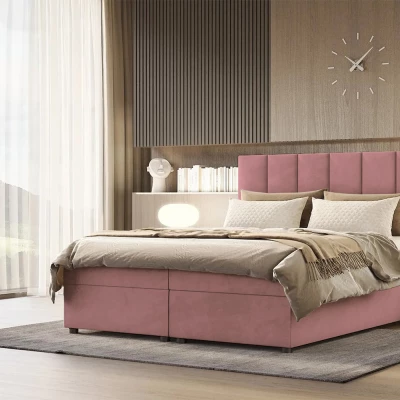 Hotelová posteľ DELTA 1 - 140x200, tmavo ružová