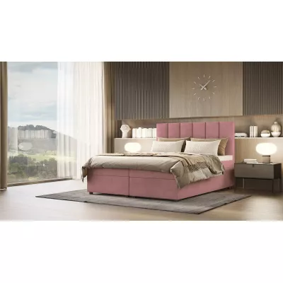 Hotelová posteľ DELTA 1 - 180x200, tmavo ružová