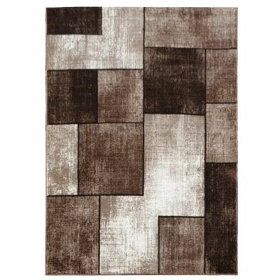 Kusový koberec 60x100 cm DEMIAN - hnedý / béžový