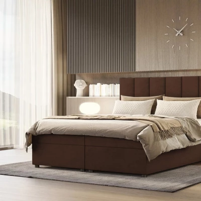 Čalúnená posteľ DELTA 2 - 160x200, čokoládová