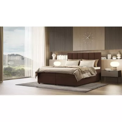 Čalúnená posteľ DELTA 2 - 160x200, čokoládová