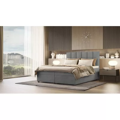 Čalúnená posteľ DELTA 2 - 160x200, šedá