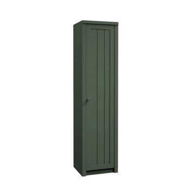 Šatníková skriňa s policami 50 cm MARIONA - zelená