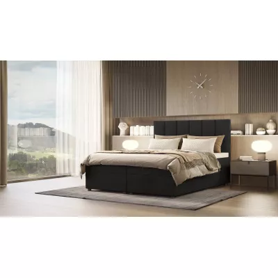 Boxspringová posteľ DELTA 3 - 160x200, čierna