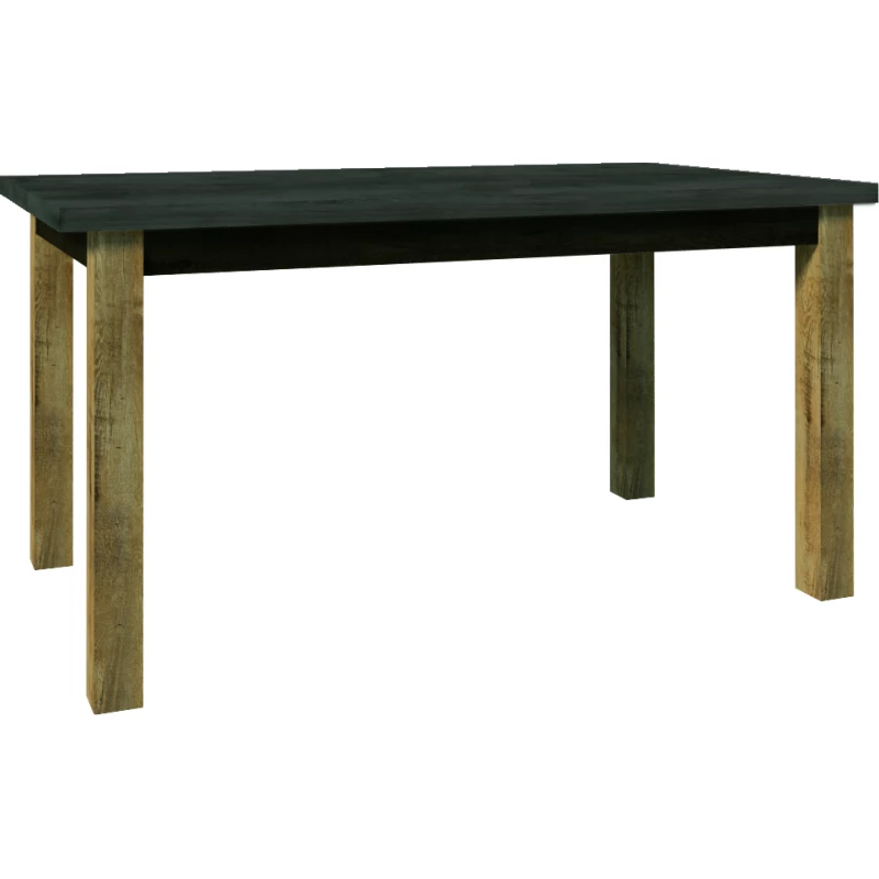 Rozkladací jedálenský stôl 160(203)x90 FEREIRA - dub lefkas / šedý