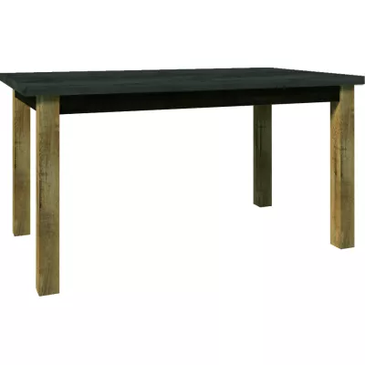 Rozkladací jedálenský stôl 160(203)x90 FEREIRA - dub lefkas / šedý