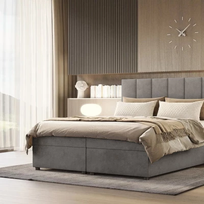 Boxspringová posteľ DELTA 3 - 160x200, šedá