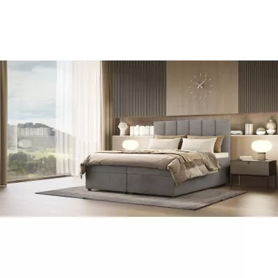 Boxspringová posteľ DELTA 3 - 160x200, šedá