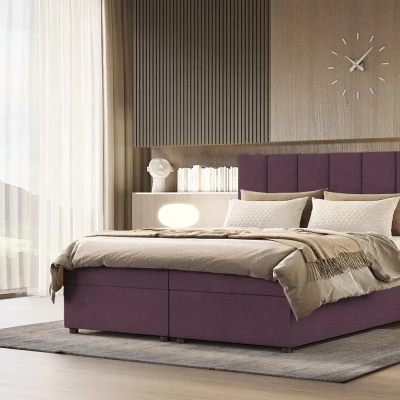 Kontinentálna posteľ DELTA 4 - 140x200, fialová