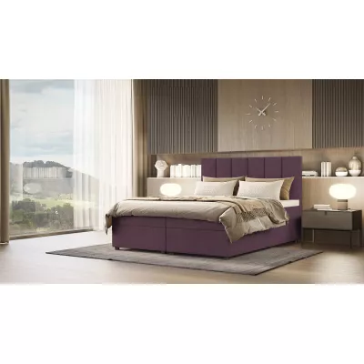 Kontinentálna posteľ DELTA 4 - 140x200, fialová