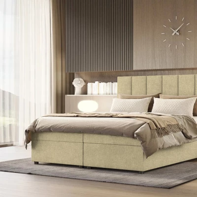 Kontinentálna posteľ DELTA 4 - 160x200, ecru