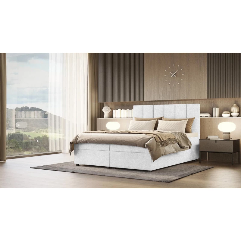 Kontinentálna posteľ DELTA 4 - 160x200, biela