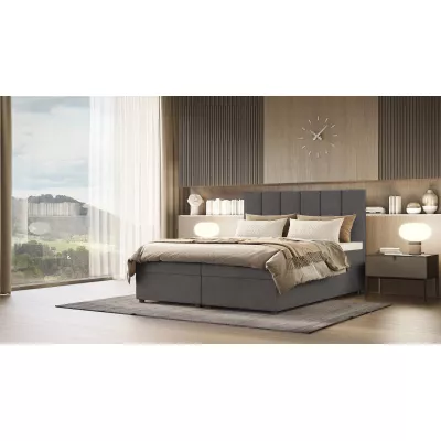 Kontinentálna posteľ DELTA 4 - 180x200, šedá