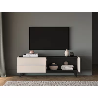 Televízny stolík CHARLOTTE - kašmír / čierny