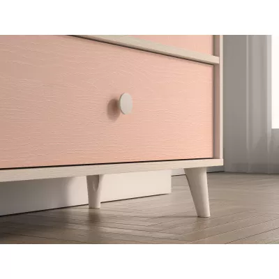 Komoda do detskej izby OLIVIA - béžová / ružová