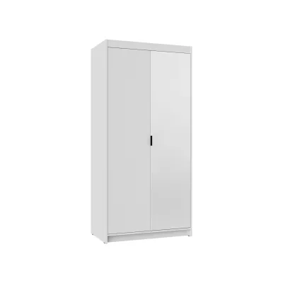 Šatníková skriňa 90x190 PILINA so zrkadlom - biela