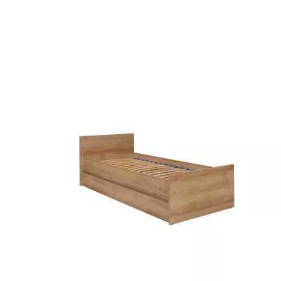 Jednolôžková posteľ s roštom 80x200 LIONU - dub riviera